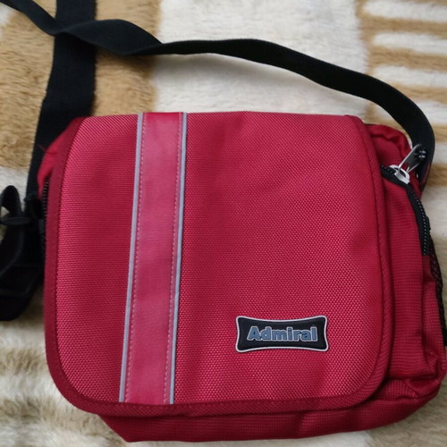 Admiral men's bag used, medium size, red