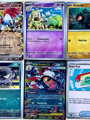 Ascended Heroes Asc 6x Lot Pokémon Cards like new