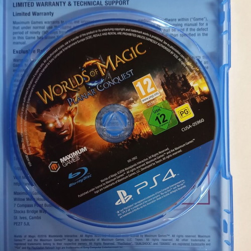 World Of Magic: Planar Conquest PS4 like new