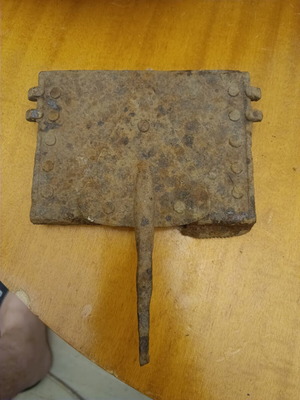 Ottoman iron horse curry comb late 19th century