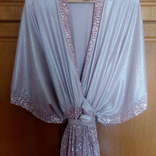 Dusty Pink Kimono Dress from Mya Collection by Dimitra Nika like new, size M/L