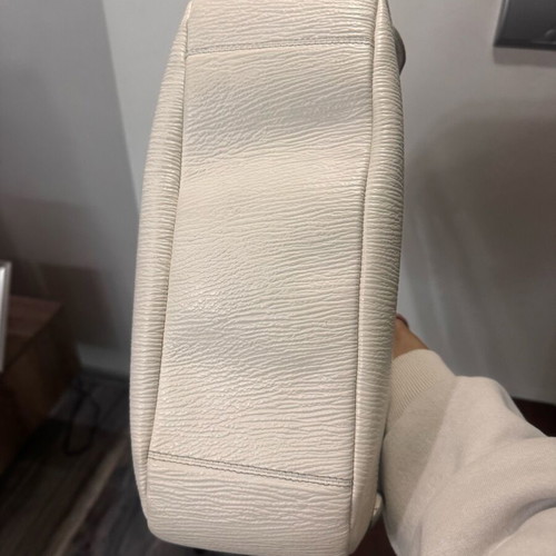 Furla shoulder bag like new, white natural leather