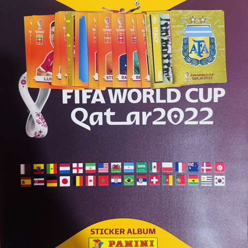 Panini FIFA World Cup Qatar 2022 Sticker Album like new with 40 extra stickers