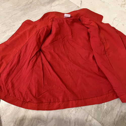 Mauli red toddler trench coat like new, size 98 cm, 2 years