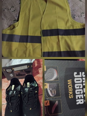 Safety Jogger safety shoes size 38 with safety vest new