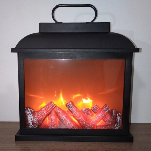 LED Lantern Fireplace decorative, like new