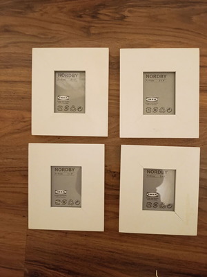 Κορνίζες φωτογραφιών IKEA Nordby 7x9 εκ., σετ 4