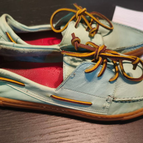 Giardini boat shoes, turquoise, size 42