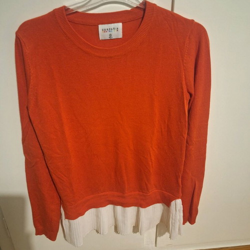 Compania Fantastica orange pullover like new, size M