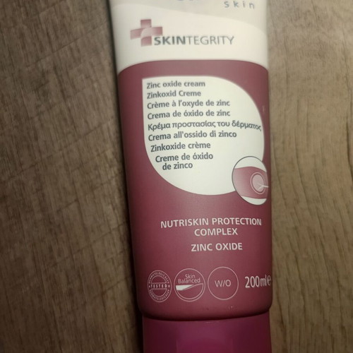 Zinc Oxide Cream new, for bedridden and incontinence care
