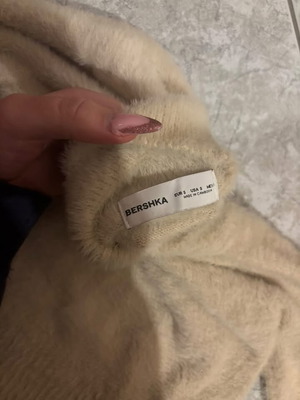 Bershka pullover used, beige, size S