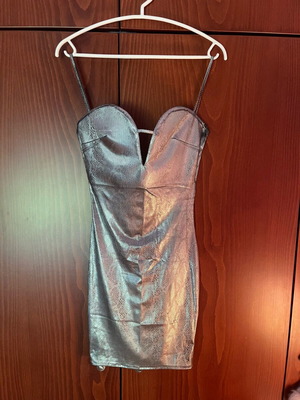 Marmalady mini dress new, grey silver, size M