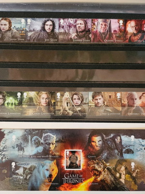 Γραμματόσημα Game of Thrones καινούργια