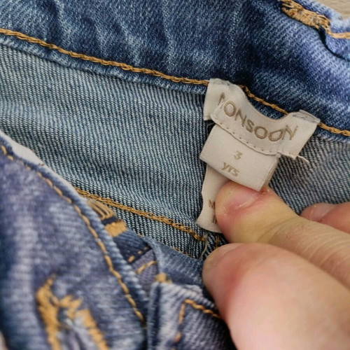 Monsoon unicorn jeans 3 years like new, blue