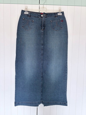 Jean long skirt Eva Moritz like new, size XL, blue