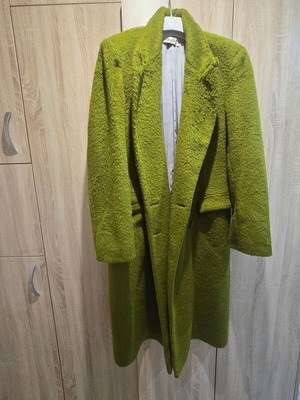 Milkwhite Green Coat Like New With Short Fur
