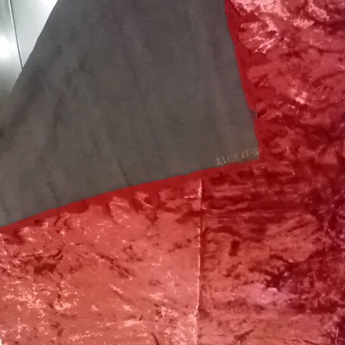 Vintage velvet tablecloth 140x140 red like new