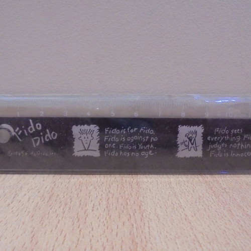 Fido Dido old school promotional ruler 30 cm from 1985 new