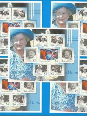Queen Elizabeth's Mother 2002 stamps new, set of 10