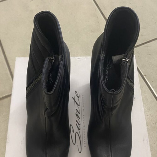 Sante black platform ankle boots size 39 used