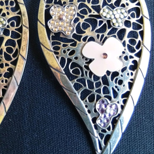 Gas Bijoux earrings like new, silver, French boutique