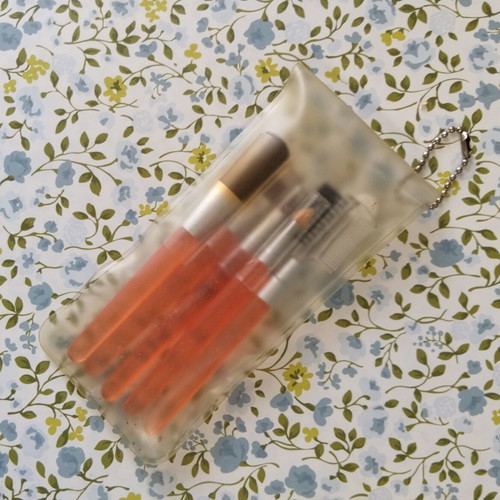 Mini makeup brush set with Rival Rouge gift