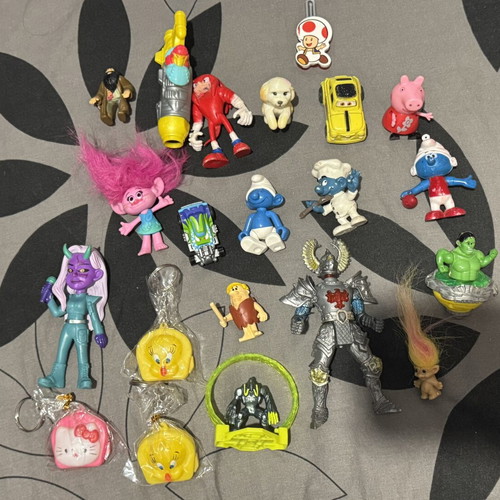 Lot of various toys used, all together