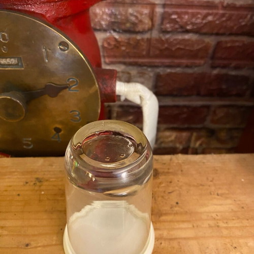 Delizia glass mustard jar used with lid