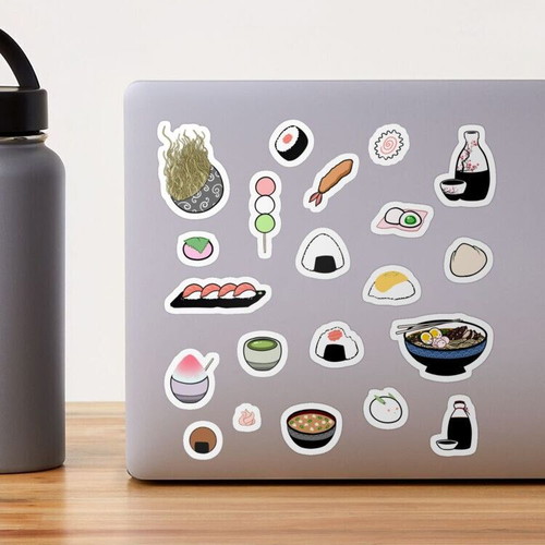 Japanese Yummies handmade sticker pack made to order