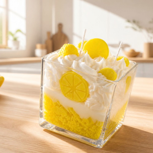 Soy Wax Candle With Lemon Scent
