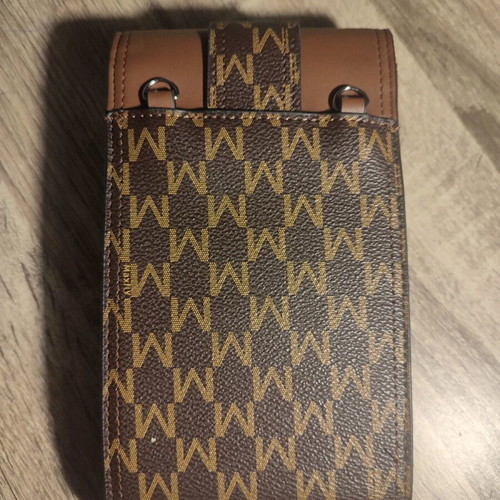 Women's wallet bag new brown with detachable chain