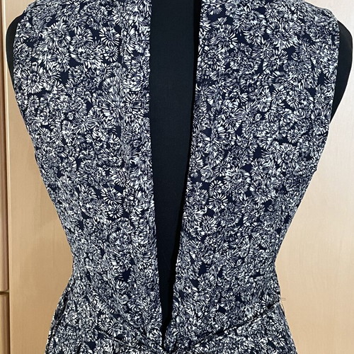 Dress, white and blue, size S / 36 / 8