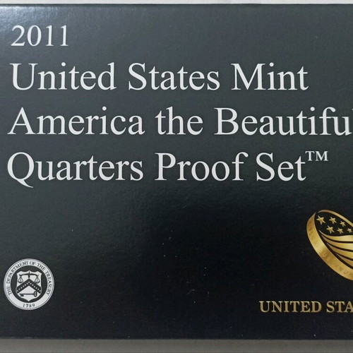 2011 USA America the Beautiful Quarter Proof coin set new