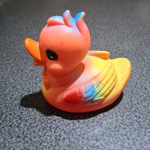 Children's bath figures used, duck and turtle (2 pcs)
