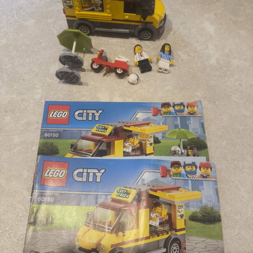 Lego Pizza Van 60150 used, complete with booklets