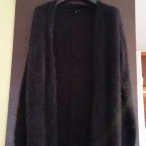 Esmara women's long cardigan like new, black