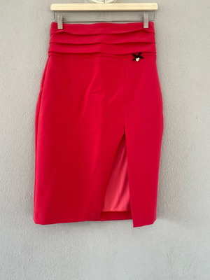 Φούστα Lynne midi ροζ σαν καινούργια, μέση 36