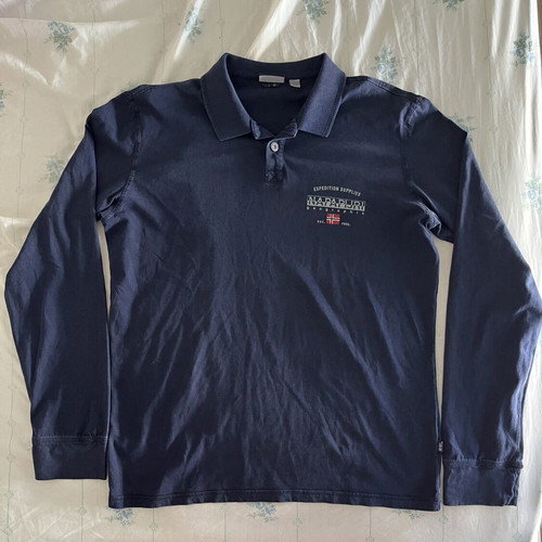 Napapijri Polo Shirt like new, dark blue, size M