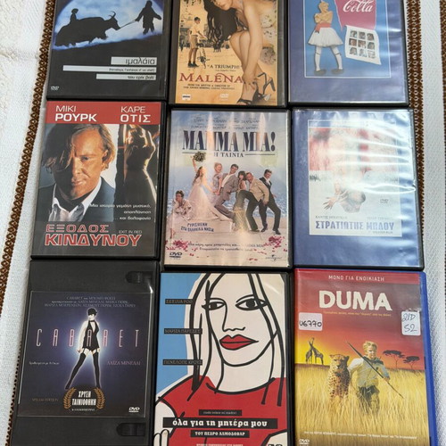 DVD collection like new with original movies and Greek subtitles