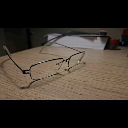 Lindberg children's eyeglass frame used, titanium, blue