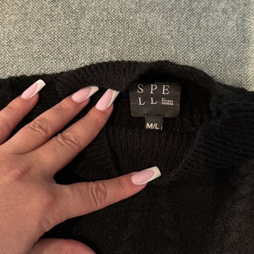 Black crop sweater Spell by Access fashion like new, size M/L