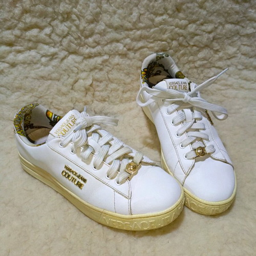 Versace Jeans Couture white sneakers used, size 40/41