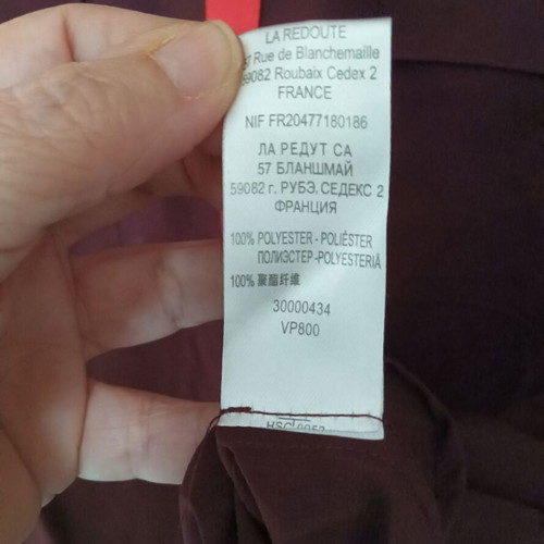 La Redoute Collections transparent two-tone shirt size 4XL like new, pink and purple