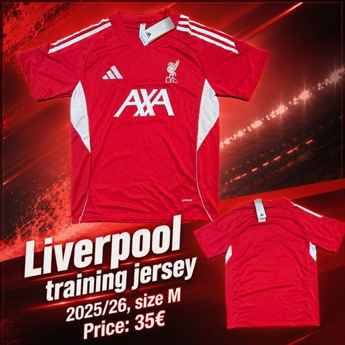 Liverpool Training Jersey 2025/26 Size M Official Replica New