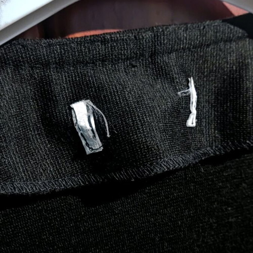 Black long cardigan refurbished, size XL, 3/4 sleeve