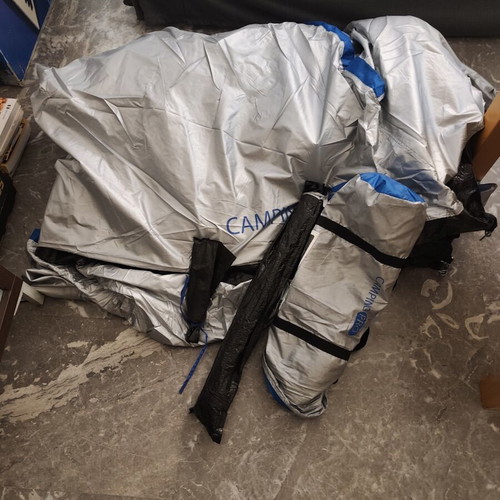 Camping tent used for 4-5 people with poles