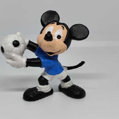 Mickey Mouse Footballer Bully Disney Vintage Figure like new