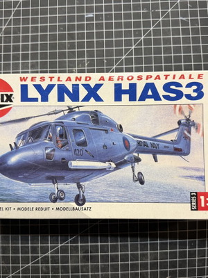 Airfix Westland Aerospatiale Lynx HAS3 1:72 plastic model kit like new