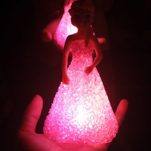 Princess figure with light new, height 15 cm