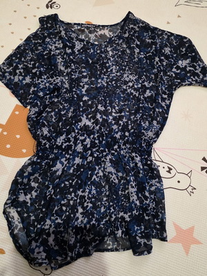 Express sheer chiffon blouse with floral pattern, like new, size S